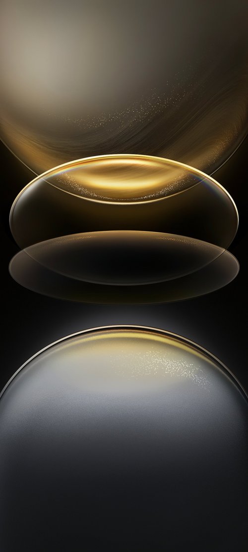 Golden Abstract Spheres