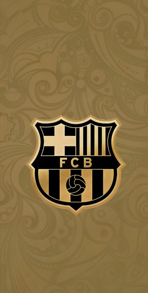 Golden FCB Emblem - logo Wallpaper