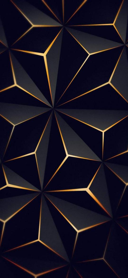 Golden Geometric Abstraction - Related 4K Wallpapers wallpaper