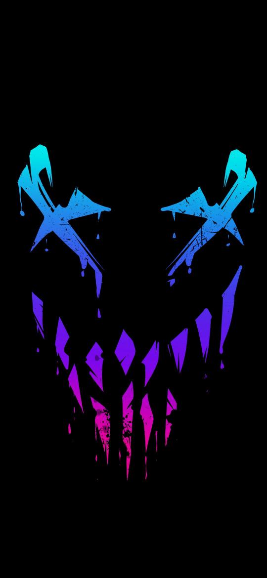 Grungy Gradient Evil Smile - Related 4K Wallpapers wallpaper