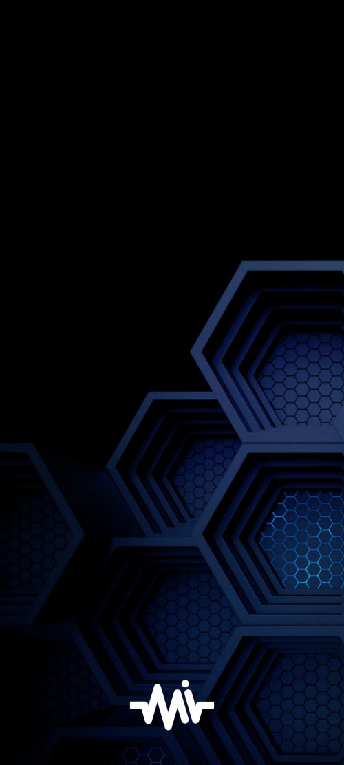 Hexagon Abstract Dark Blue - Related StockWalls wallpaper