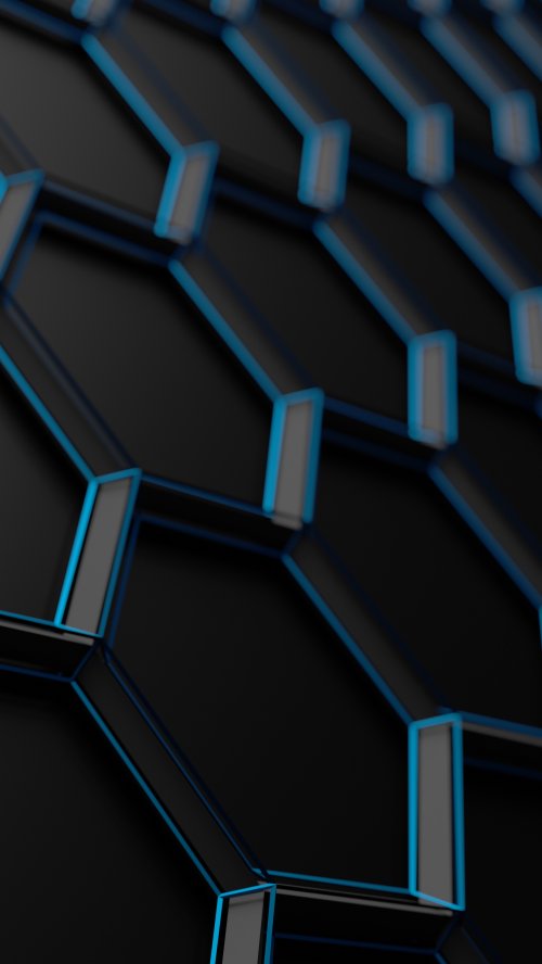 Hexagon Blue Outline Pattern - Related 4K Wallpapers wallpaper
