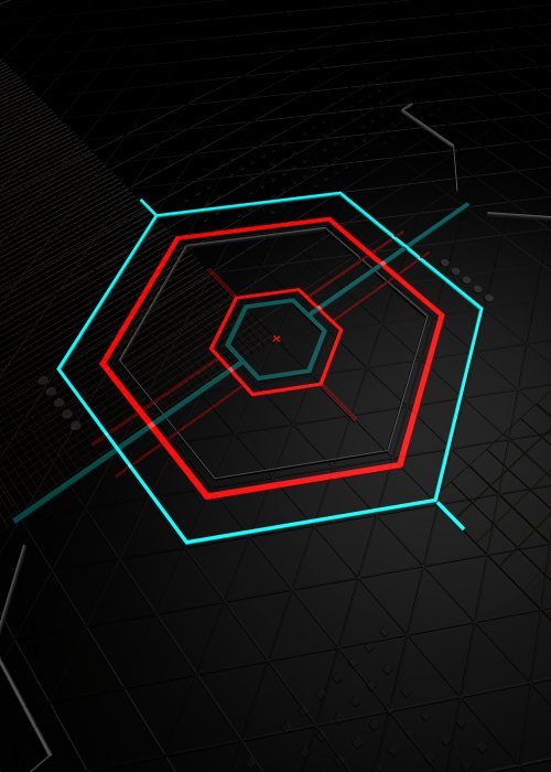 Hexagon Target Abstract