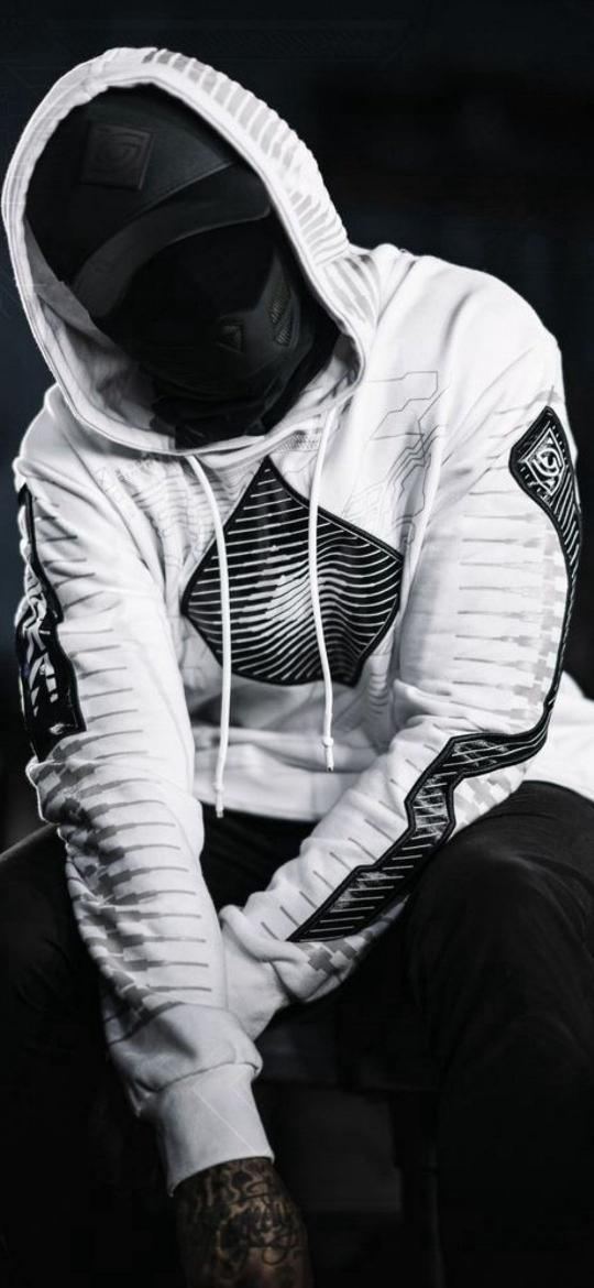 Hooded Cyberpunk Figure - Related Ghetto Wallpapers wallpaper