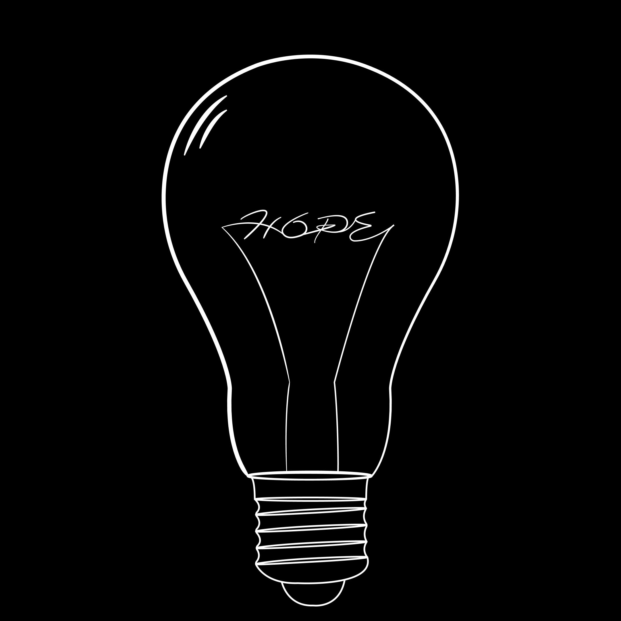 Hopeful Lightbulb Outline - Related 4K Wallpapers wallpaper