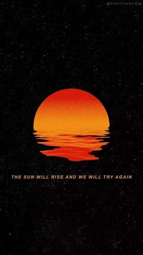 Hopeful Sunset Reflection - Related Dark Wallpapers wallpaper