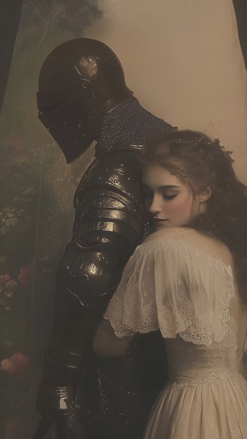 Knight and Maiden Embrace - Related Dope Wallpapers wallpaper