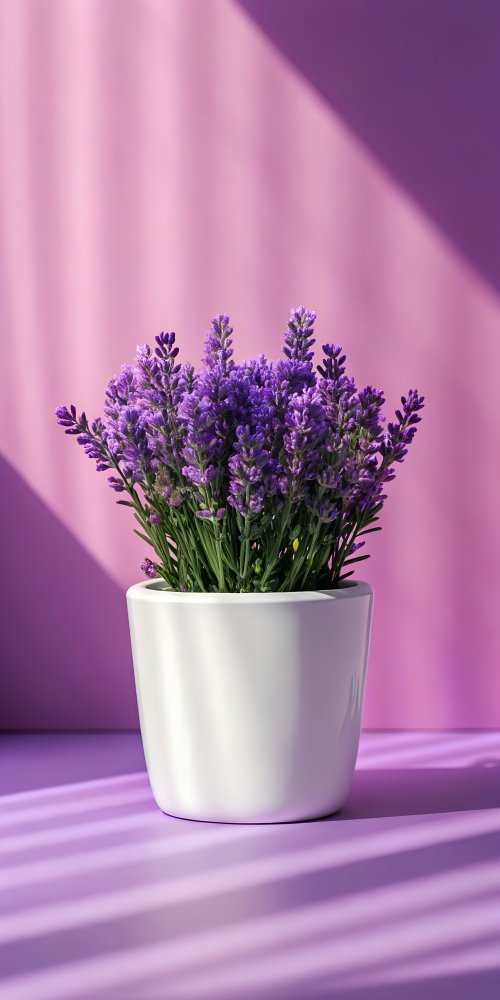 Lavender Pot Purple Hues