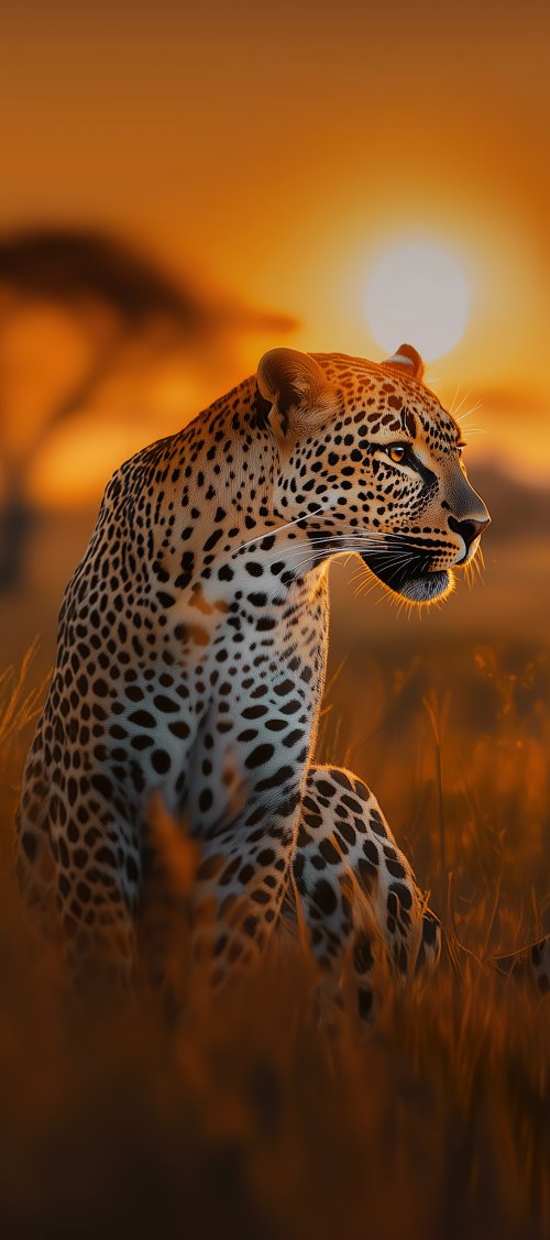 Leopard at Sunset - Related Ghetto Wallpapers wallpaper