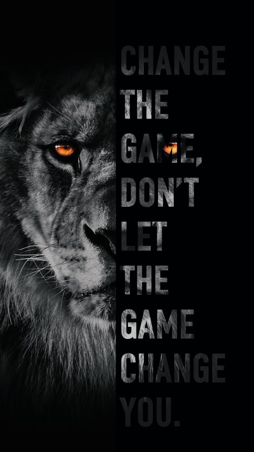 Lion Motivation Dark Wallpaper - Related StockWalls wallpaper