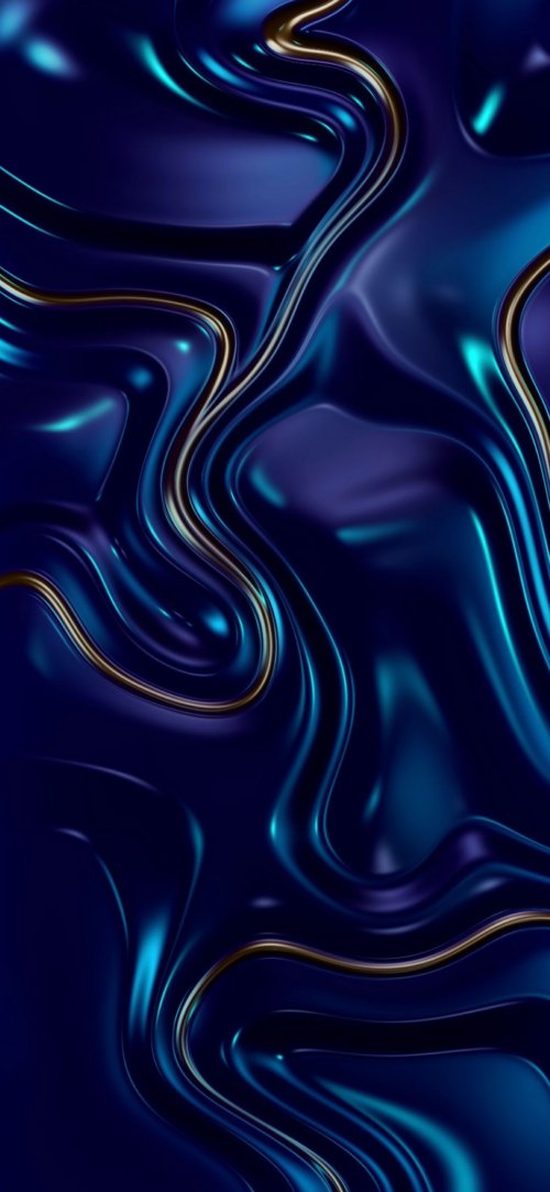 Liquid Blue Gold Swirls - Related Dope Wallpapers wallpaper