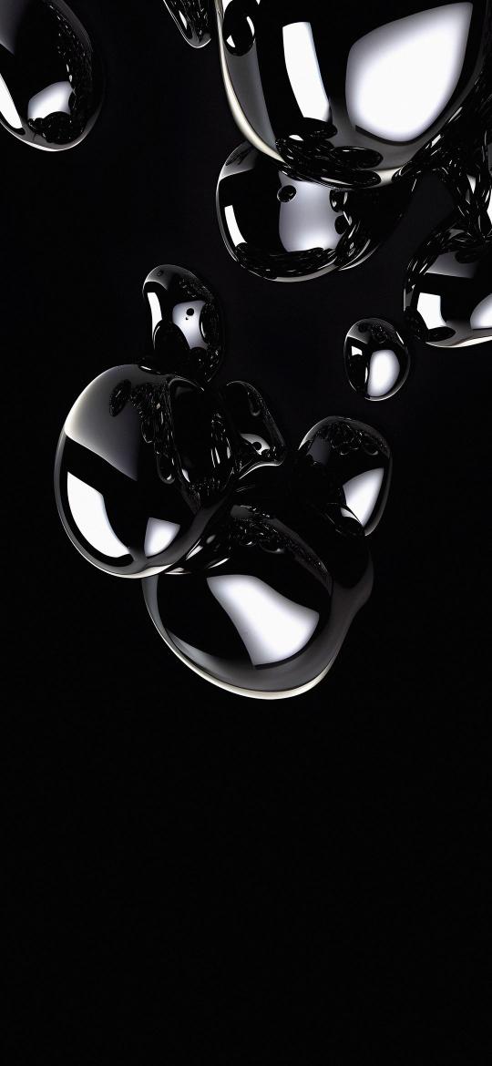 Liquid Metal Droplets - Related Dark Wallpapers wallpaper