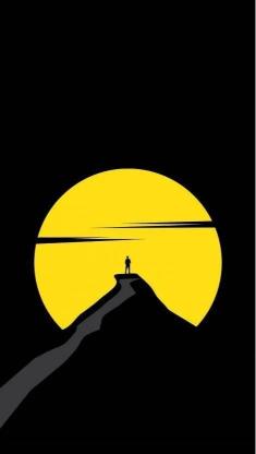 Lone Figure Sunset - Related Dark Wallpapers wallpaper