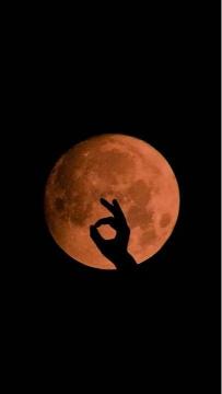 Lunar OK Silhouette - Related 4K Wallpapers wallpaper