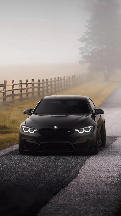 M4 on Foggy Road - nature Wallpaper