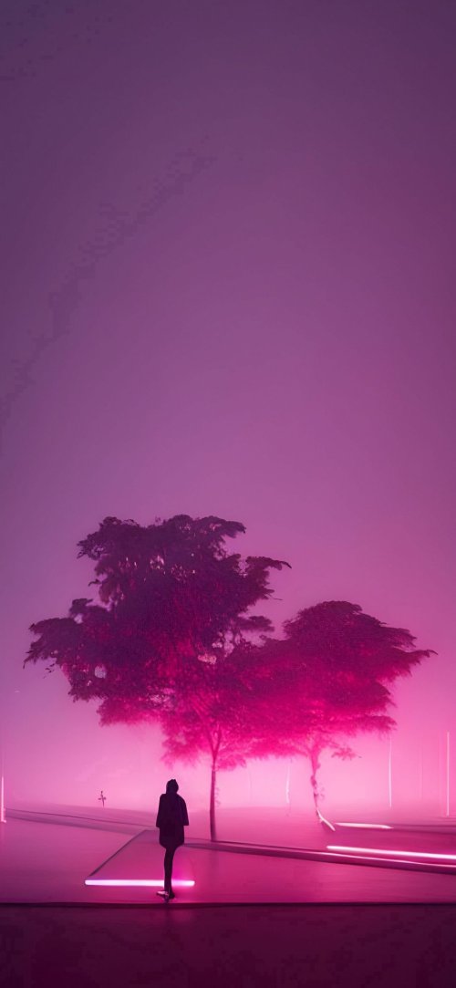 Magenta Dreamscape Wanderer