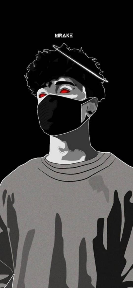 Masked Figure Red Eyes - Related Dope Wallpapers wallpaper
