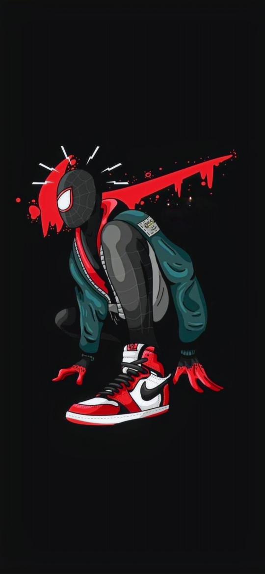 Miles Morales Air Jordan - Related Anime Wallpapers wallpaper