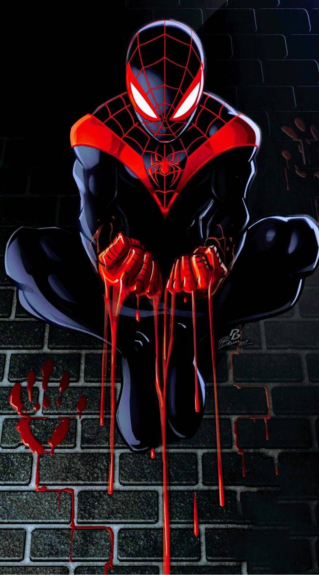 Miles Morales Bloody Hands