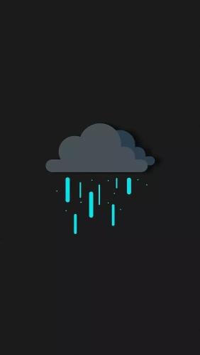 Minimalist Rainy Cloud - Related 4K Wallpapers wallpaper