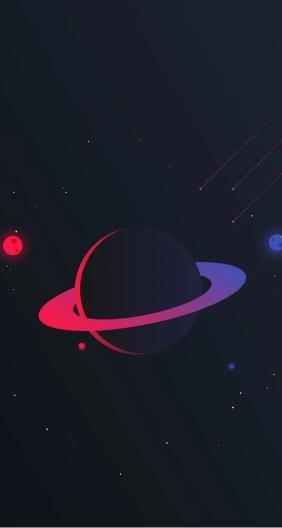 Minimalist Space Planet - Related 4K Wallpapers wallpaper