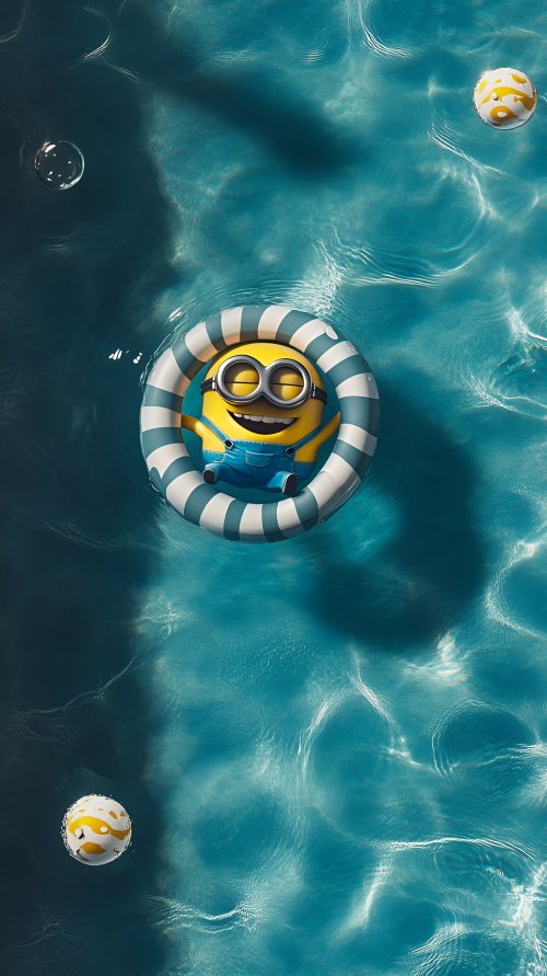 Minion Pool Party Fun - Related Dark Wallpapers wallpaper