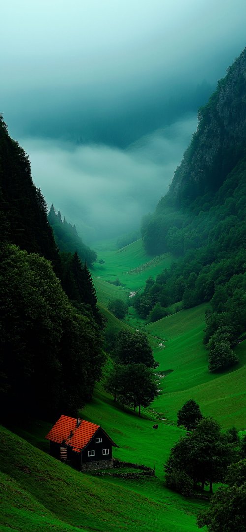 Misty Valley Retreat - Related Ghetto Wallpapers wallpaper