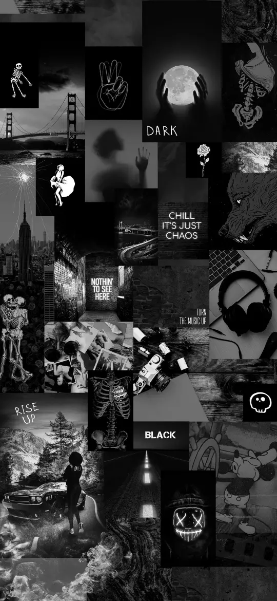 Monochrome Aesthetic Collage