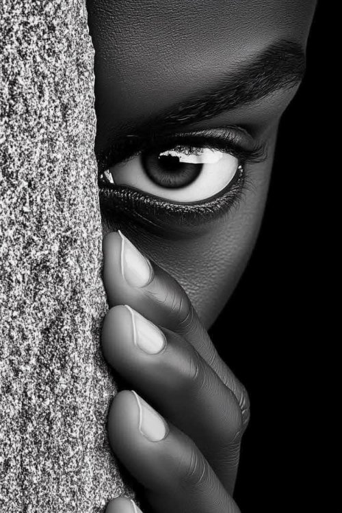 Monochrome Gaze - Related Dark Wallpapers wallpaper