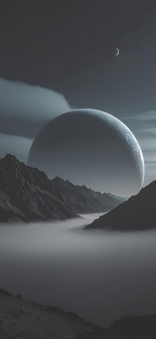 Monochrome Mountain Planetscape