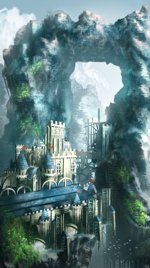 Mountain Castle Fantasy - Related Ghetto Wallpapers wallpaper