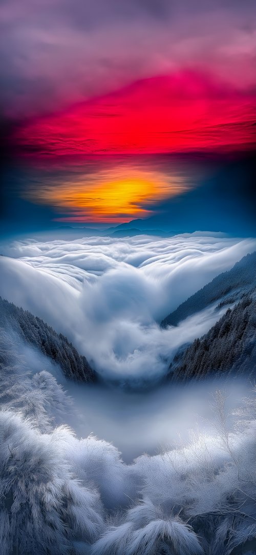 Mountain Cloudscape Sunset