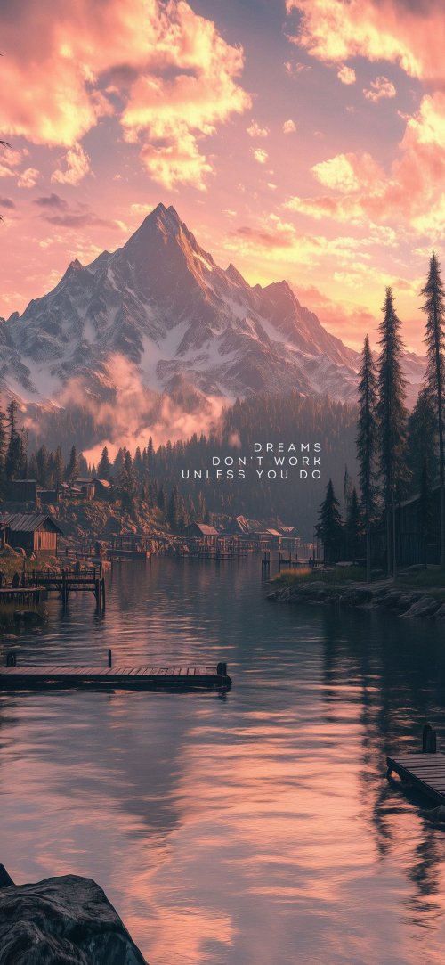 Mountain Lake Sunset - Related Ghetto Wallpapers wallpaper