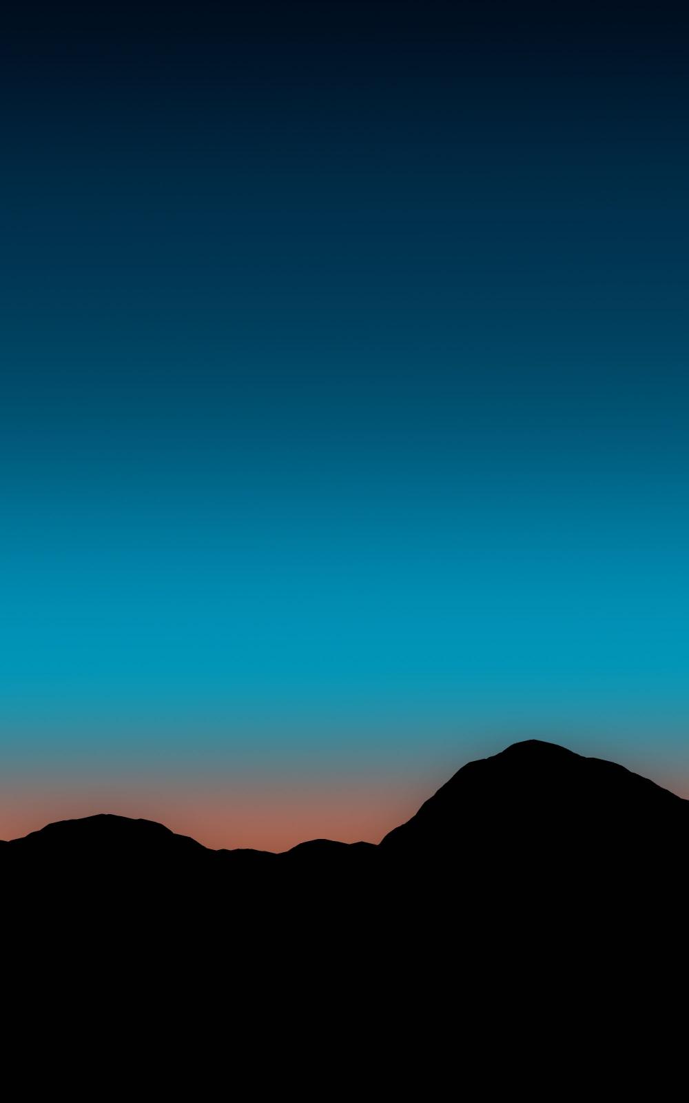 Mountain Silhouette Dusk - Related 4K Wallpapers wallpaper