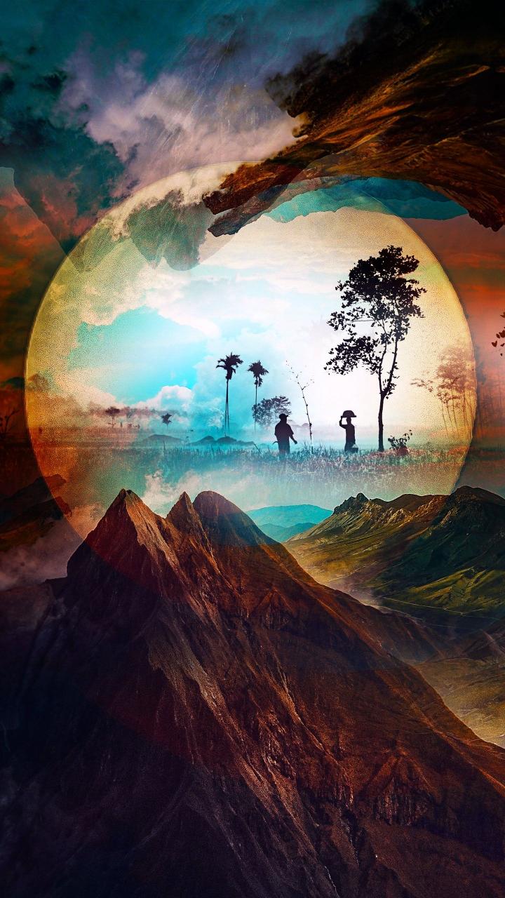 Mountain Vista Dreamscape - Related Anime Wallpapers wallpaper