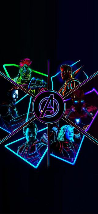 Neon Avengers Assemble