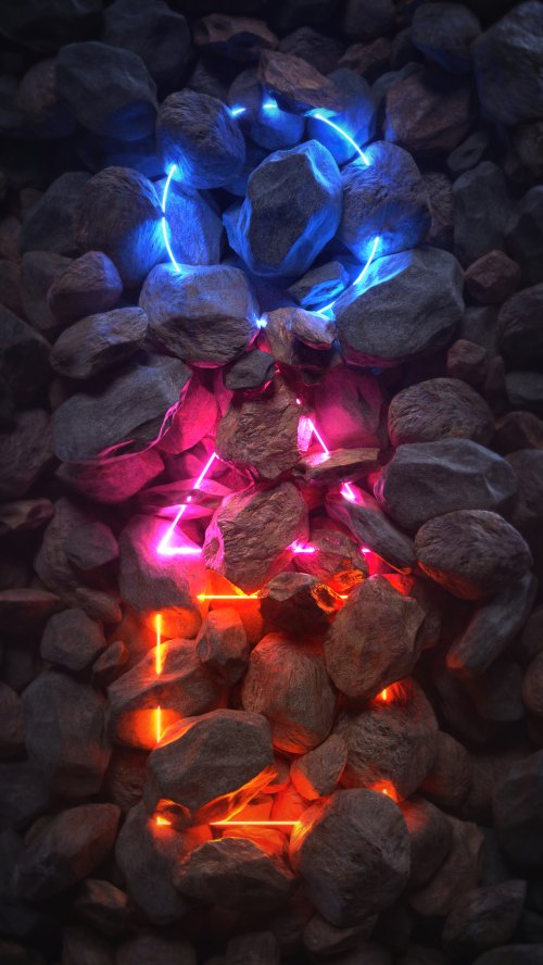 Neon Rock Formation - Related Dope Wallpapers wallpaper