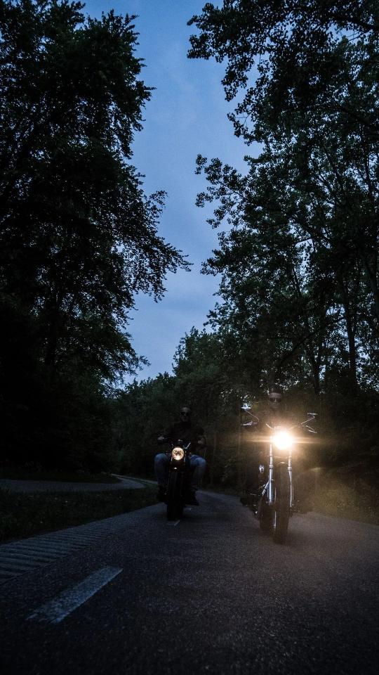 Night Riders in Forest - Related Dark Wallpapers wallpaper
