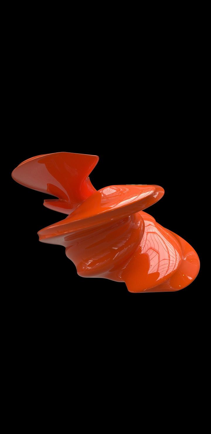 Orange Abstract Sculpture - Related StockWalls wallpaper