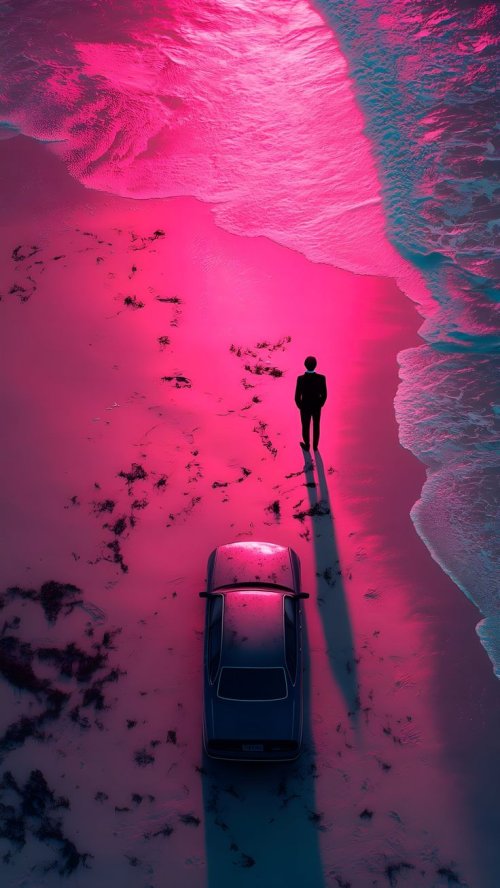 Pink Beach Dreamscape