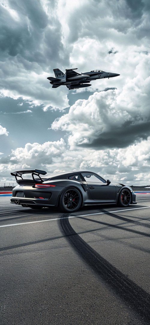 Porsche_GT3_RS_Jet_Flyby - Related Ghetto Wallpapers wallpaper