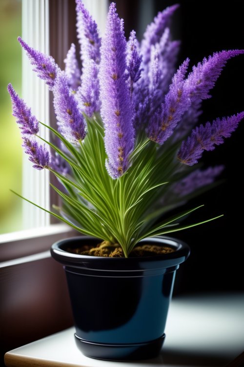 Purple Flower Pot Plant
