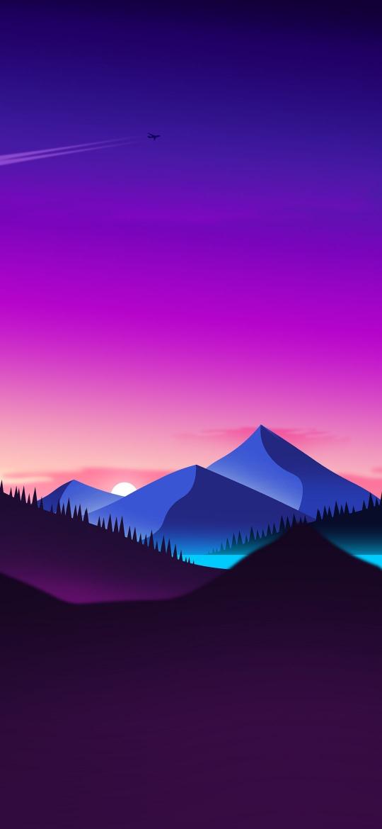 Purple Mountain Sunset