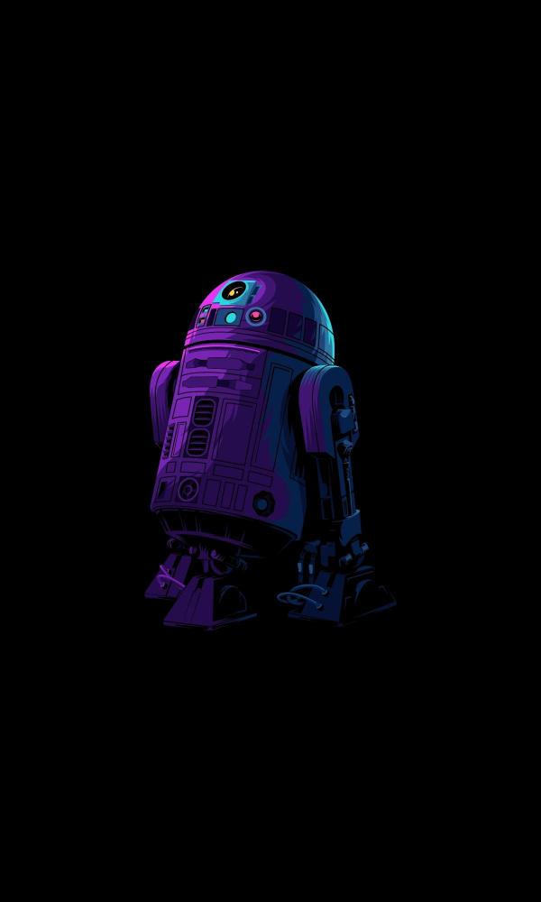 R2-D2 Purple Glow - Related Dope Wallpapers wallpaper