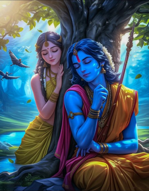 Radha Krishna Serene Moment