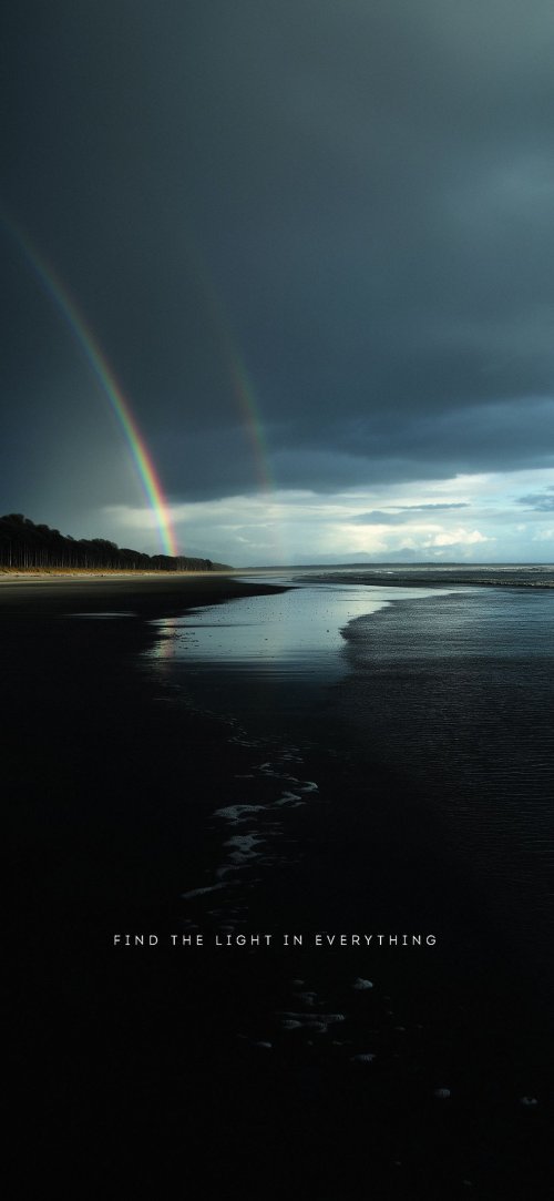 Rainbow Beach Reflection - beach Wallpaper