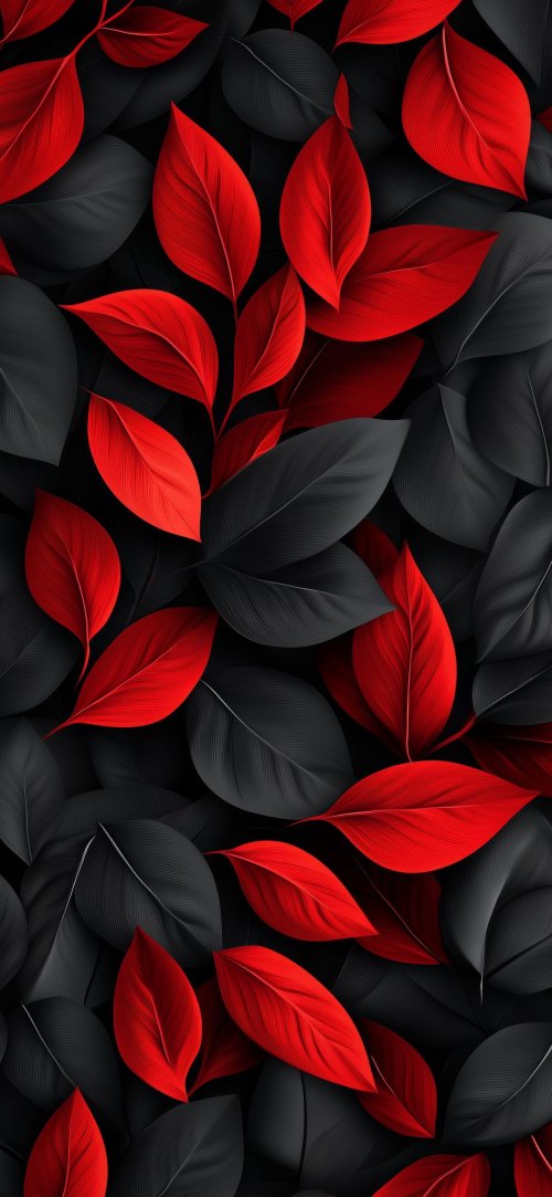Red and Black Leaves