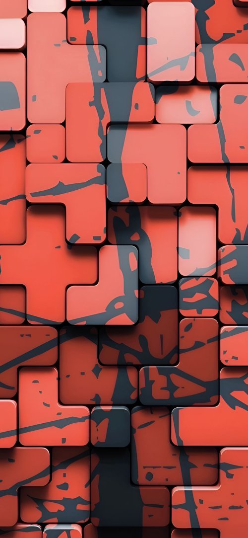 Red Block Abstract - abstract Wallpaper