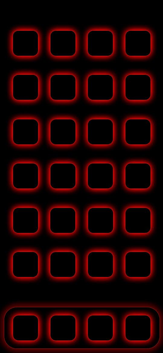 Red Neon App Grid - Related 4K Wallpapers wallpaper
