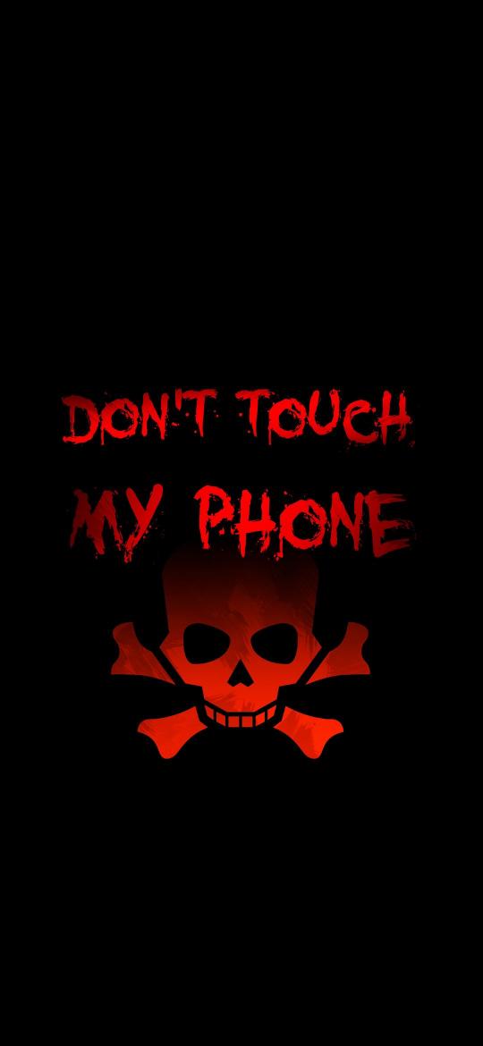 Red Skull Phone Warning - Related Dope Wallpapers wallpaper